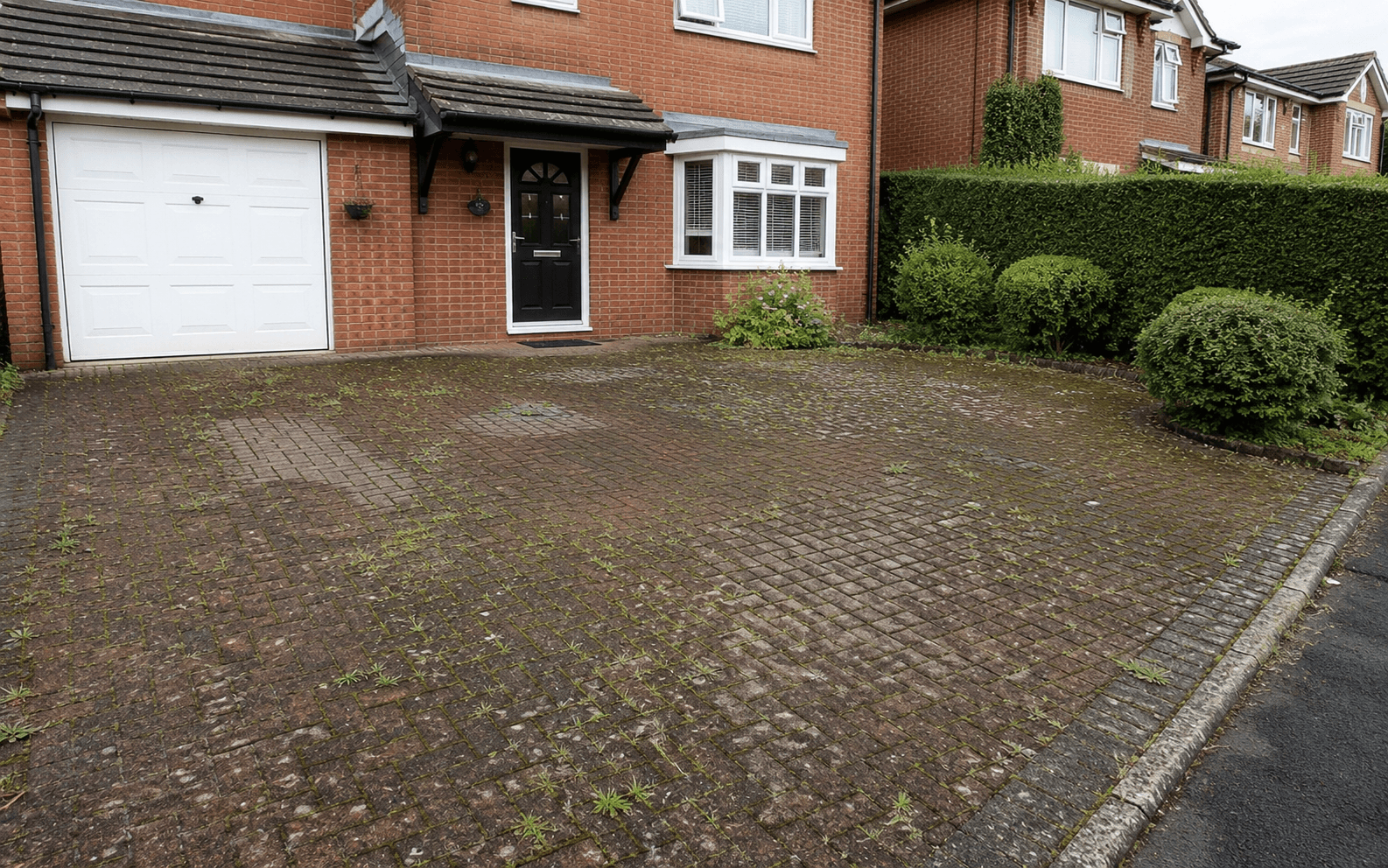 Before — moss & weeds