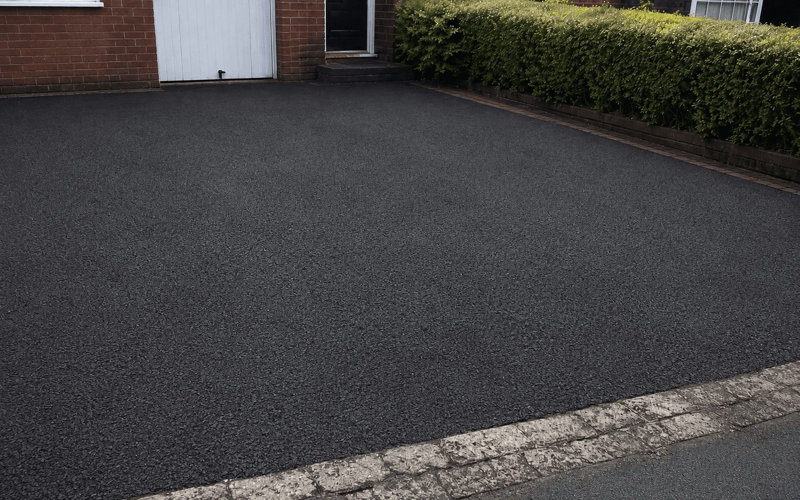 After — deep black finish